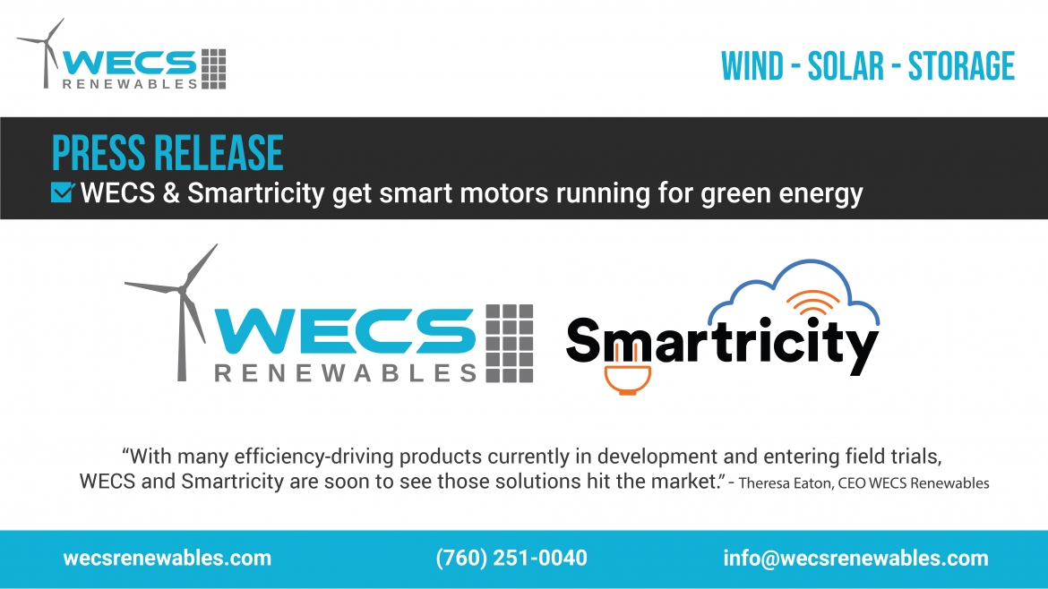 WECS Renewables & Smartricity get smart motors running for green energy